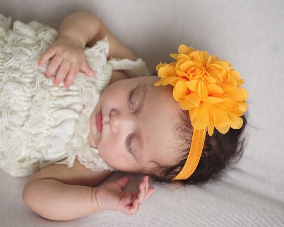 Baby girl clearance sunflower headband