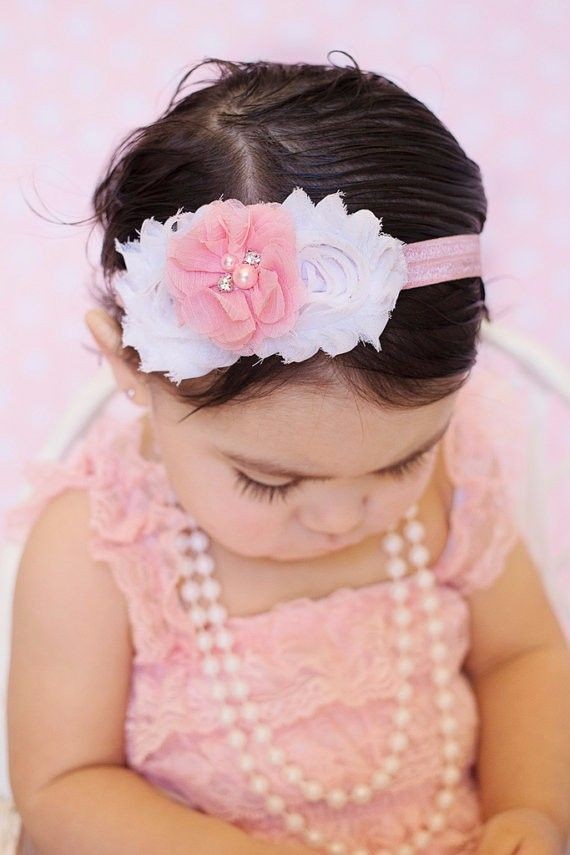 Pink hair band for baby sales girl