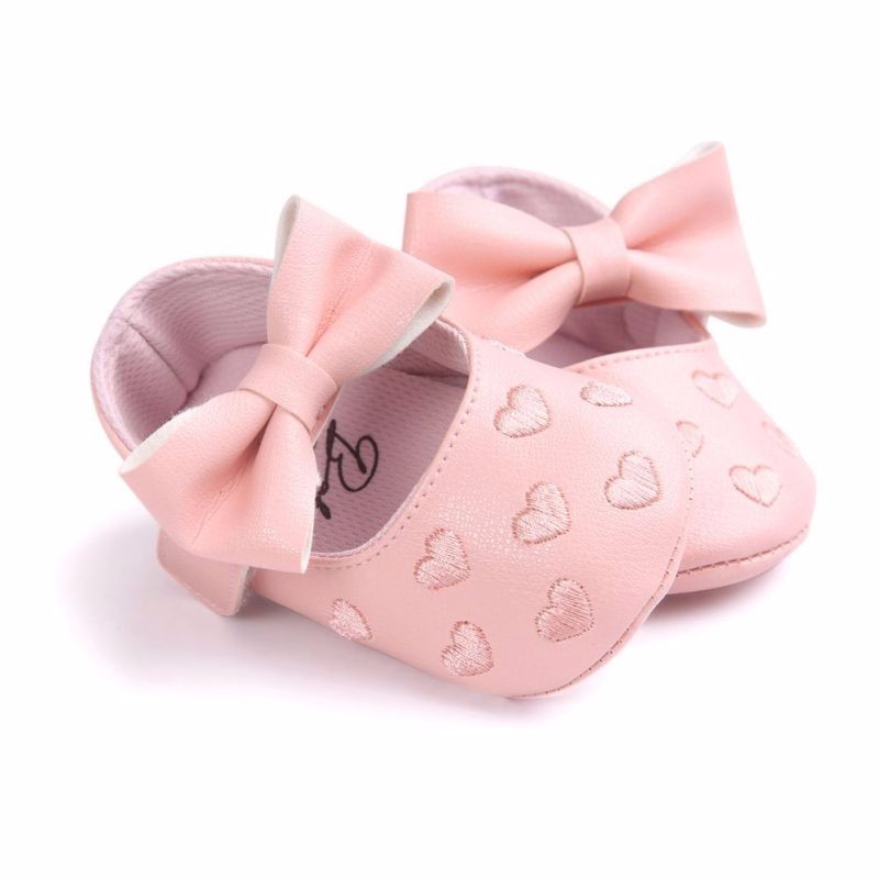 Bellazaara PinkHearts  PU Leather Party Shoes