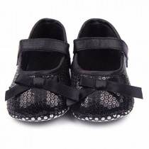 "Bellazaara  Black Sequins  Mary Jane Dress crib Shoe 