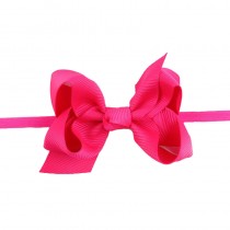 Bellazaara Ribbon Bow Fushia Pink Baby Headband