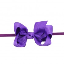 Bellazaara Ribbon Bow Purple Baby Headband