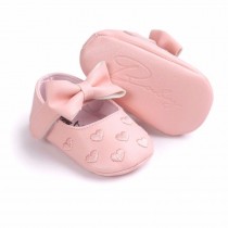 Bellazaara PinkHearts  PU Leather Party Shoes