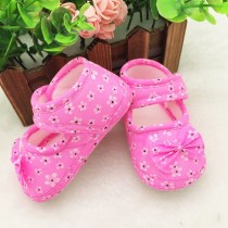 Bellazaara Baby Girl Soft Sole Pink  Bowknot Shoes Prewalker (0-6 Months)