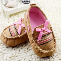 "Bellazaara Newborn Shoes Brown Casual  Infant Baby Shoes Soft Sole Toddler Cotton Crib Shoes Pre-walker (0-6 Months)"