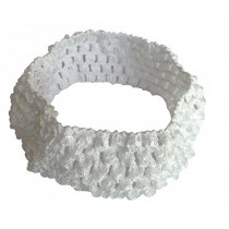 Bellazaara white Crochet plain Headband Set of 2 
